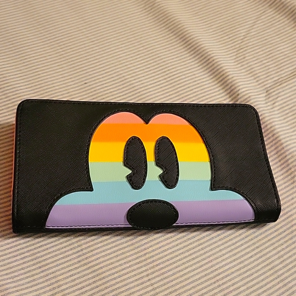 EUC Loungefly Mickey Pride wallet.